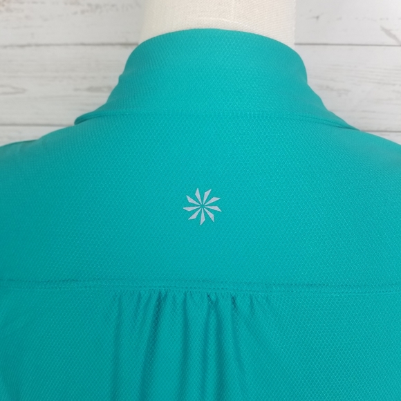 Athleta Birdie Tennis Ruched Polo Short Sleeve Top - Picture 5 of 7